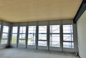 Plafond en bois d'une portée de 9 m