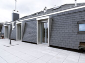 Terrace with slate facade
