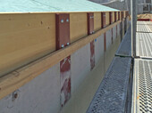 Absorb the outward horizontal forces: steel components inserted into the concrete