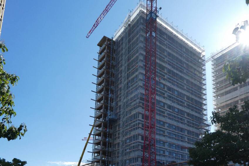 Scaffolding tower cloudwork