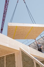 Mise en place d'éléments de plancher