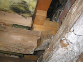 Support de poutres OG avant la rénovation