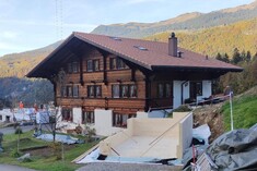 Garage completely made of wood